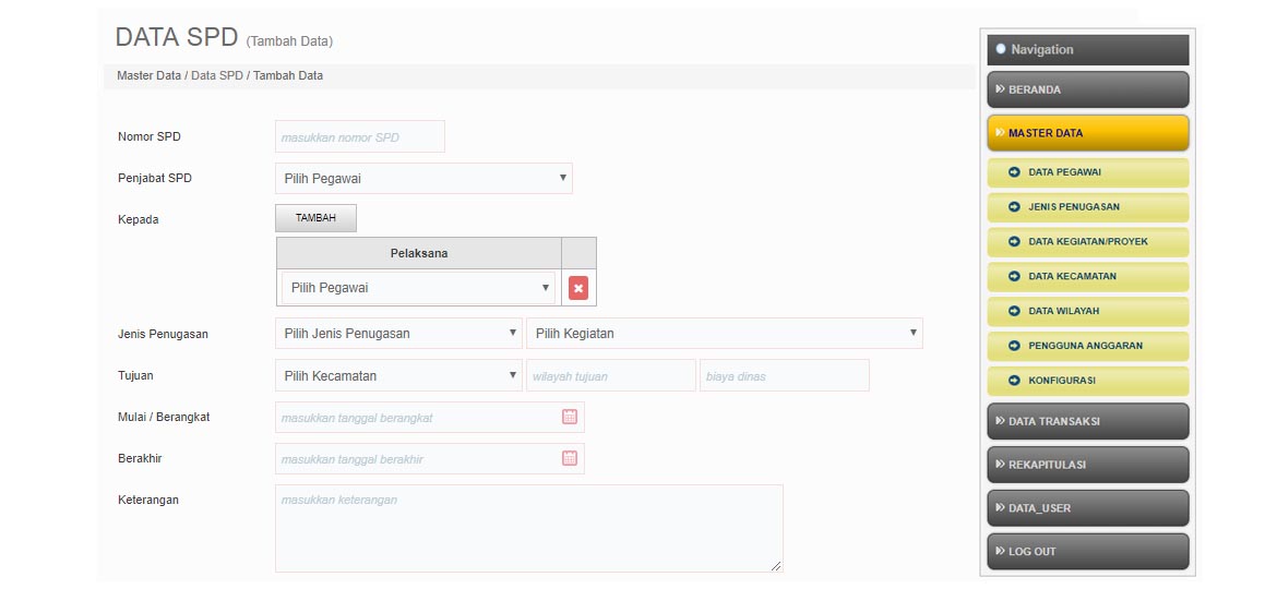 simpedas web apps